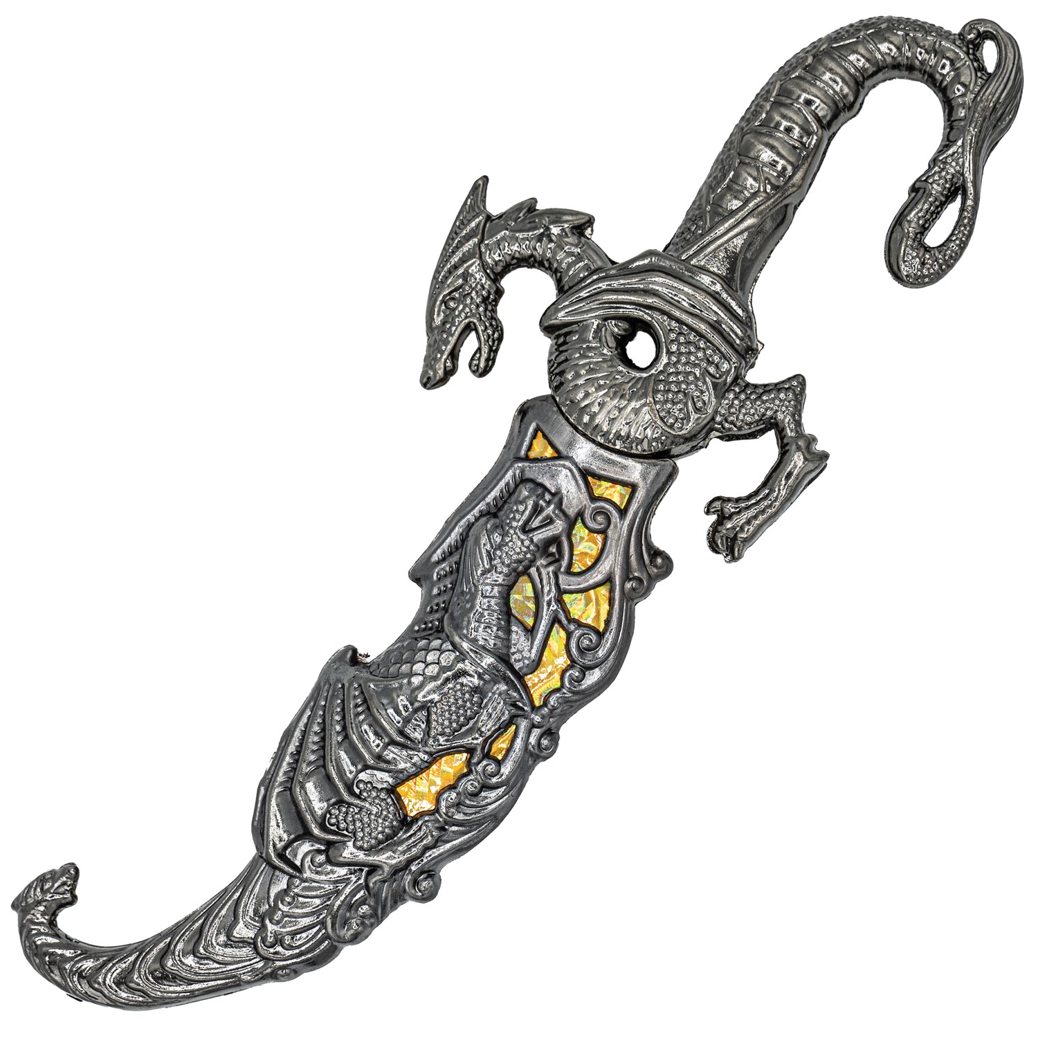 10" YELLOW DRAGON DAGGER 858GD