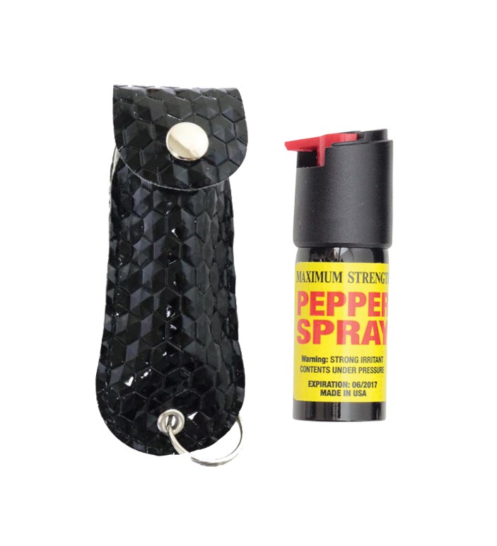 PEPPER SPRAY W/ CASE - BLACK TEXTURE PSP10
