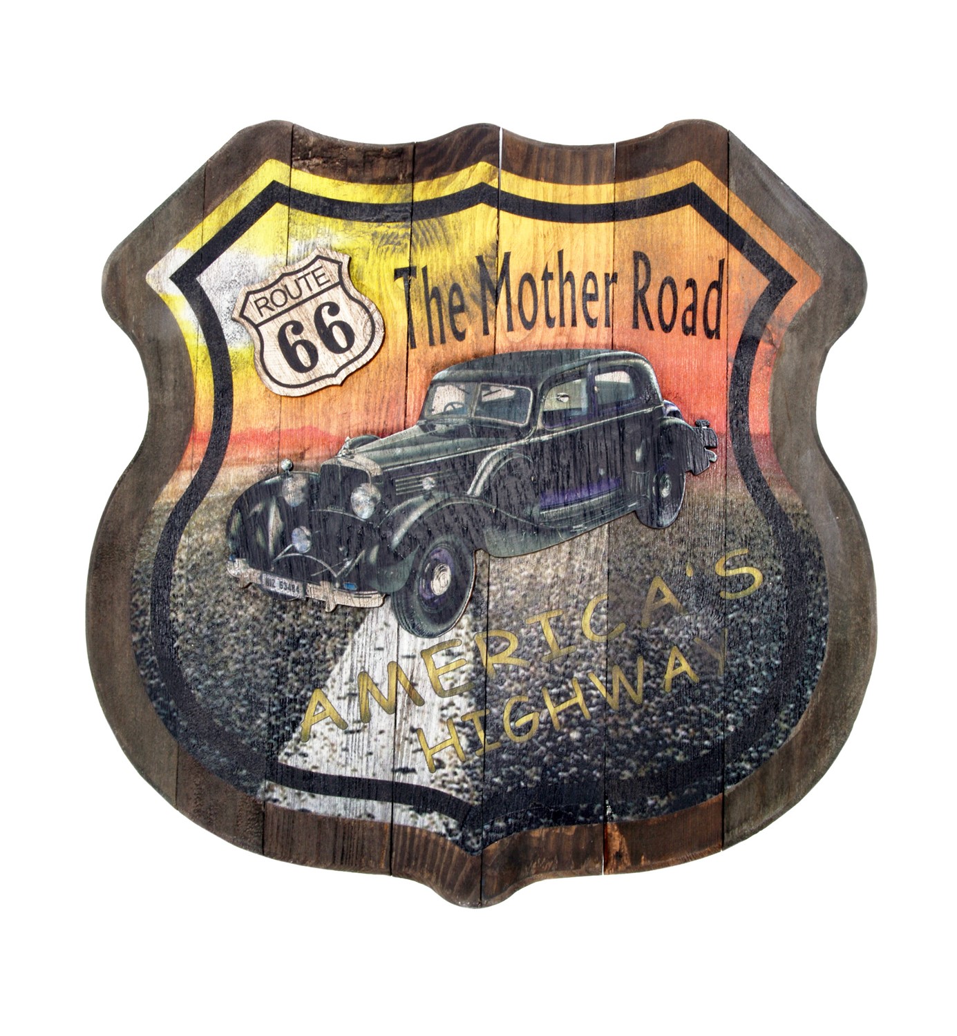 RT. 66 WALL PLAQUE BR66