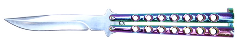 BUTTERFLY KNIFE-RAINBOW HDL 9939RW