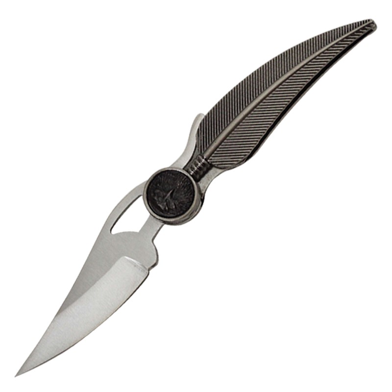 5" FEATHER KNIFE W/EAGLE F235EGS