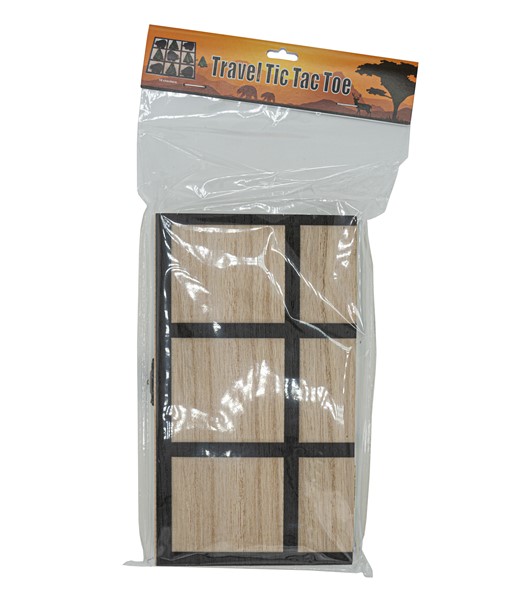 9" X 8" TIC TAC TOE W/ TRAVEL CASE BTTT-TVL